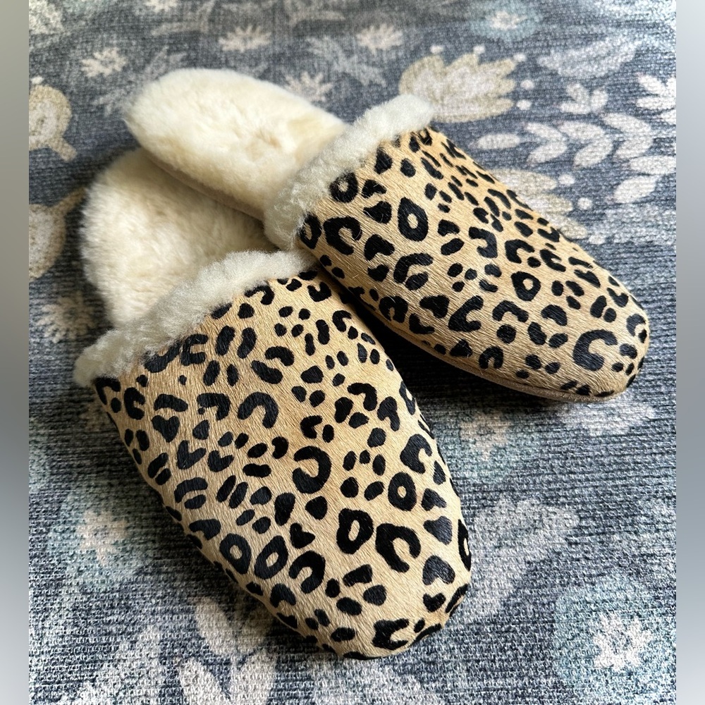 Freda Salvador Leopard Print Slippers